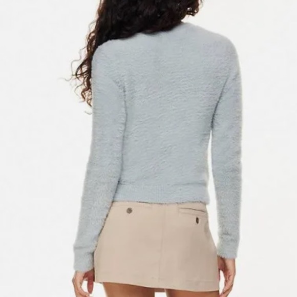 BNWT ARITZIA Sundays Best Kitten Fur Crew Neck Sweater - Picture 2 of 6
